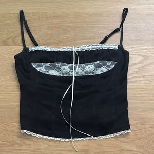 Chic Black Lace Camisole